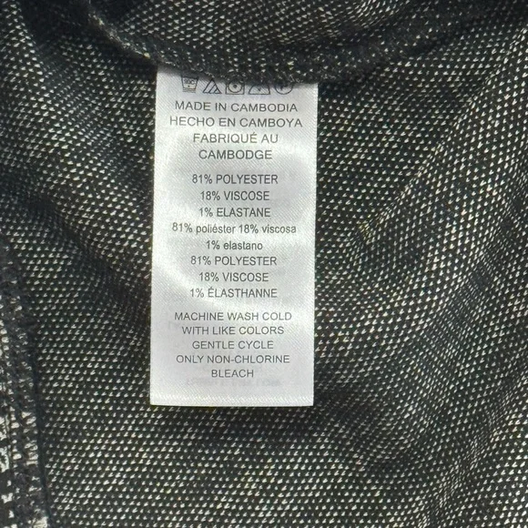 Michael Michael Kors Houndstooth Flare Pull-On Pants Stretchy L Black White NWT - Picture 9 of 9